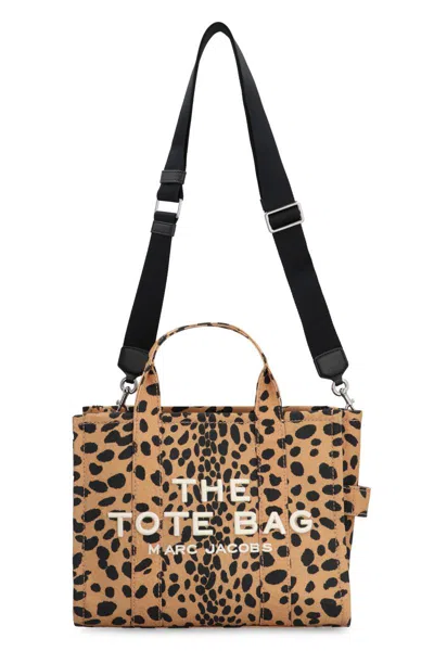 Marc Jacobs The Medium Cheetah Canvas Tote Bag In Multicolor