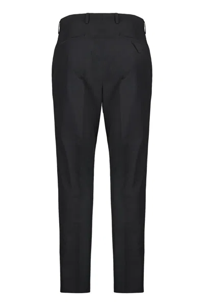 Prada Straight Tailored Pants In Black