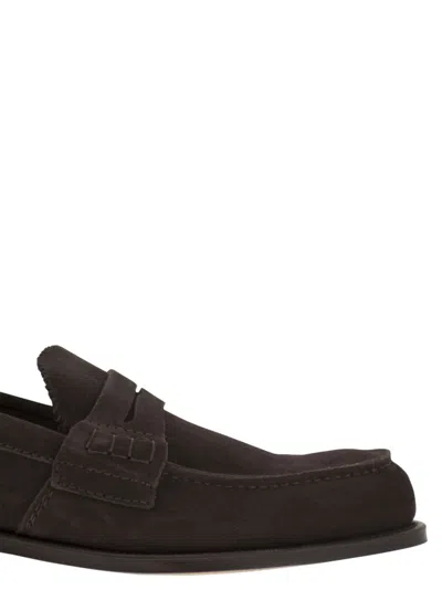 Church's Pembrey Suede Penny Loafer In Brown