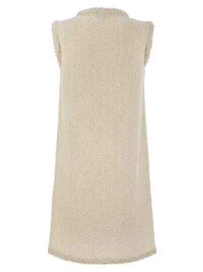 Fabiana Filippi Mini Dress In Tweed-effect Yarn