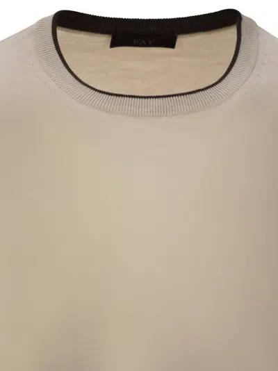 Fay Cotton Crew-neck Jumper