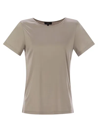 Fay Jersey T-shirt With Boat Neckline