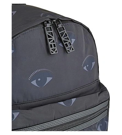Shop Kenzo All Over Eyes Backpack In Mignight Blue