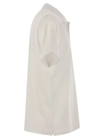 Fay Short Sleeved Cotton Polo Shirt
