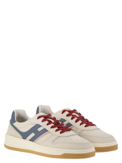 Hogan Panel Stitched Sneakers Perforated Toebox