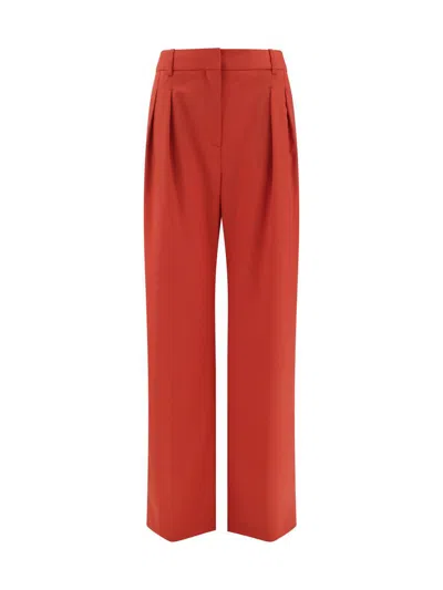 Loulou Studio Belt Loop Track Pants In Red