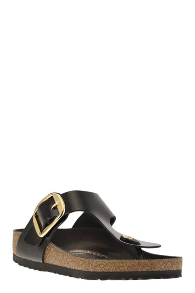 Birkenstock Gizeh Big Buckle Slide Sandal In Black