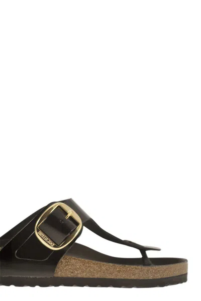 Birkenstock Gizeh Big Buckle Slide Sandal In Black