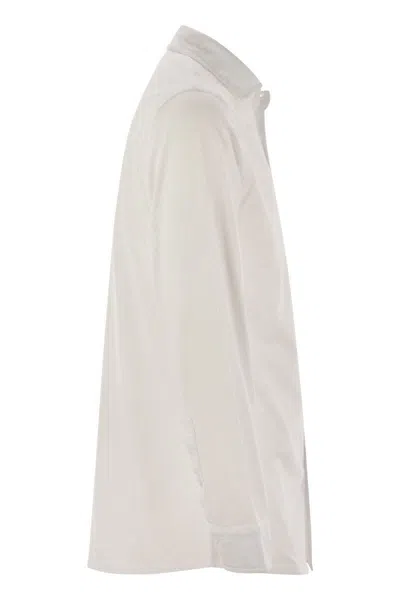 Fay Men Cotton Jersey Shirt In White