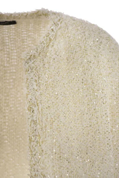 Fabiana Filippi Women's Tweed-effect Yarn Cardigan In Beige