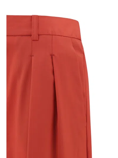 Loulou Studio Belt Loop Track Pants In Red