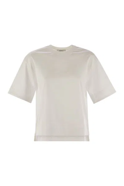 Max Mara Estella Cotton T-shirt In White
