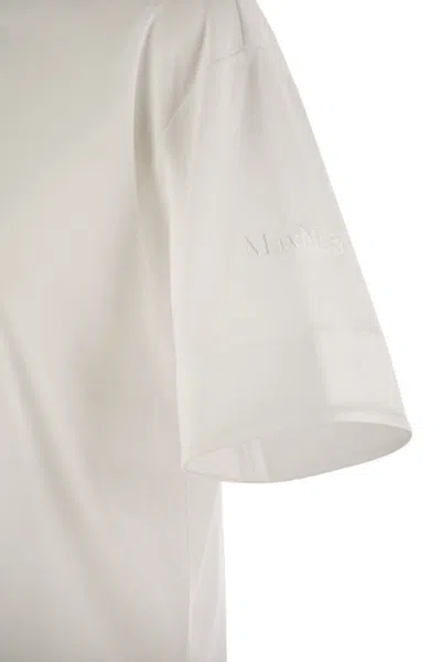 Max Mara Estella Cotton T-shirt In White