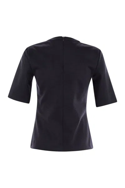 Max Mara Peter - Wool Jersey Sweater In Blue
