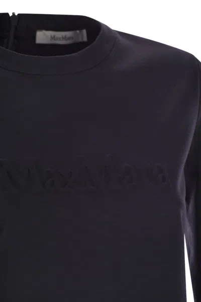 Max Mara Peter - Wool Jersey Sweater In Blue