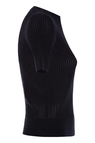 Max Mara Studio Ebbri - Viscose Blend Sweater In Blue