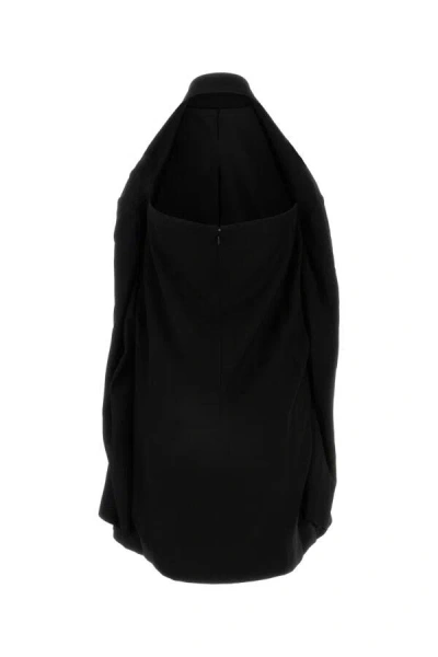 Balenciaga Black Suspended Shirt Effect Dress