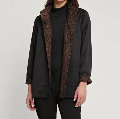 Hinson Wu Long Sleeve Constance Jacket In Caramel/black In Multi