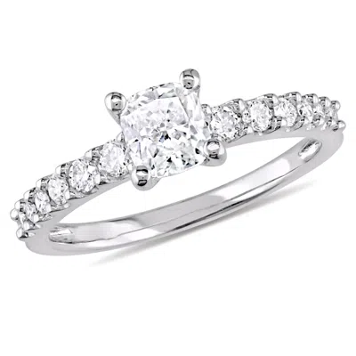 Mimi & Max 1ct Tw Cushion Diamond Engagement Ring 14k White Gold In White