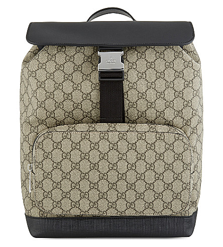 gucci gg canvas backpack