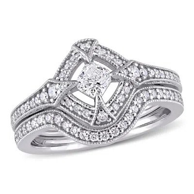 Mimi & Max 3/4ct Tw Diamond Bridal Set Ring 10k White Gold In White