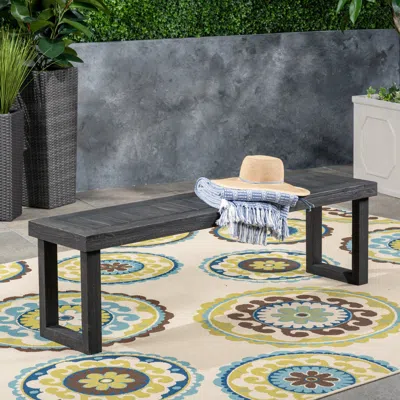 Streamdale Furniture Streamdale Nestor Acacia Wood Outdoor Bench: Durable, Weather-resistant, 60"w X 15"d X 18"h