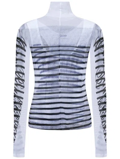 Jean Paul Gaultier Layered Top With Marinière In White