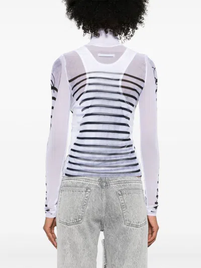 Jean Paul Gaultier Layered Top With Marinière In White