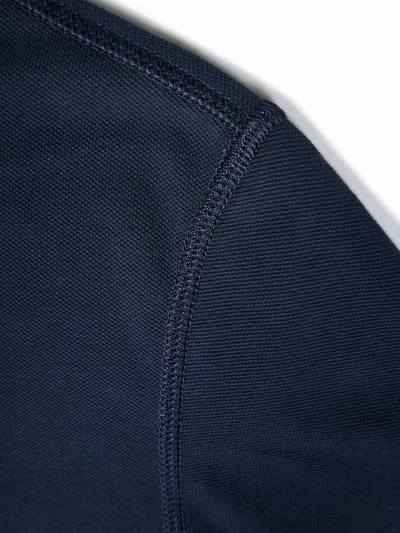 Dolce & Gabbana Cotton Polo Shirt With Buttoned Collar And Ribbed Accents In Blue