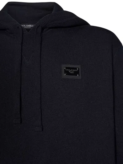 Dolce & Gabbana Wool Sweater In Blue