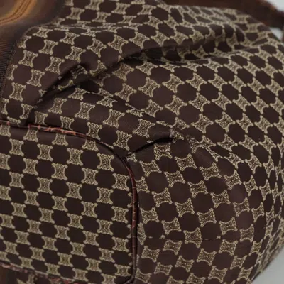 Pre-owned Celine Céline Macadam Brown Canvas Shoulder Bag ()