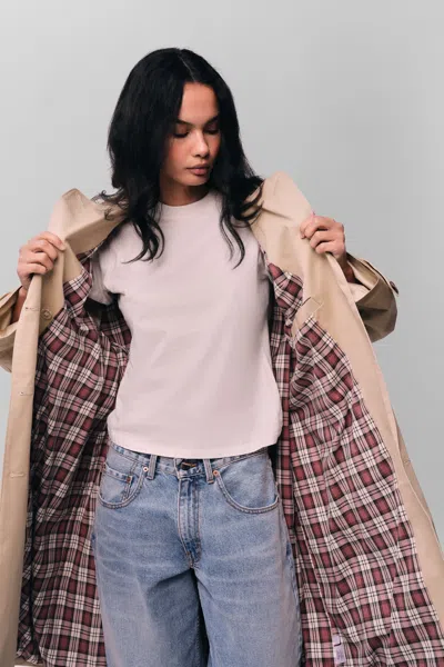 Danielle Guizio Ny Classic Trench Coat In Khaki