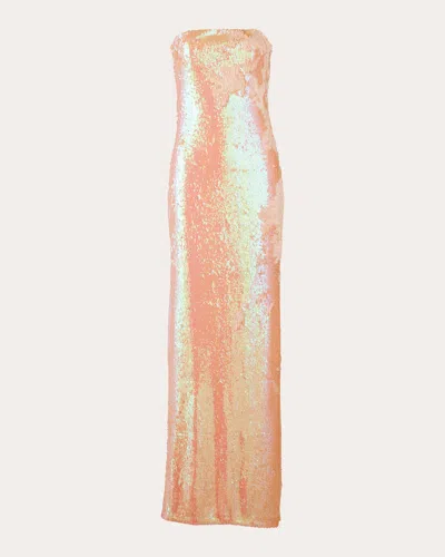 Francesca Miranda Women's Puesta Del Sol Sequin Maxi Dress In Pink