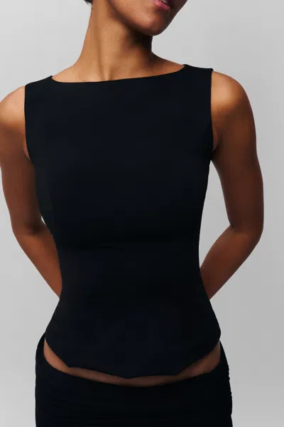 Danielle Guizio Ny Daye Top In Black