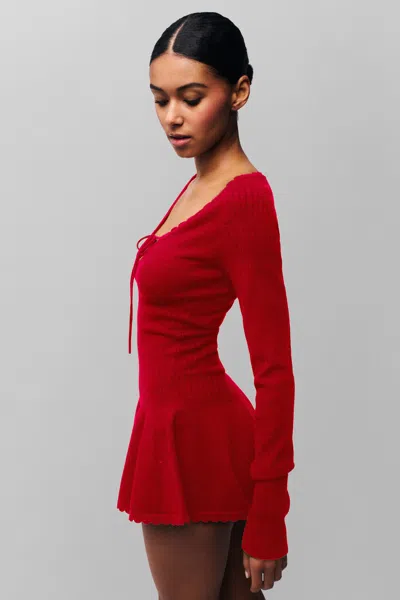 Danielle Guizio Ny Evelyne Dress In Red Love