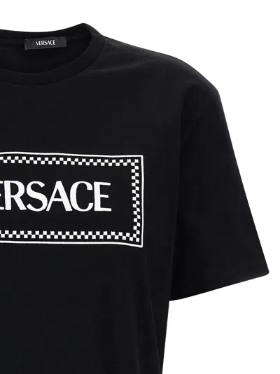 Shop Versace 90s Vintage Logo T-shirt White/black