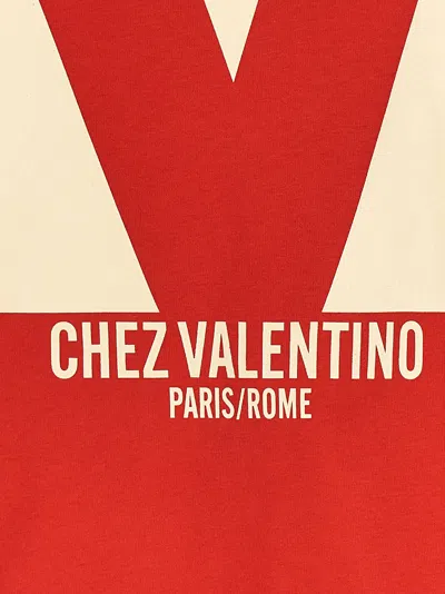 Shop Valentino Chez  T-shirt Red