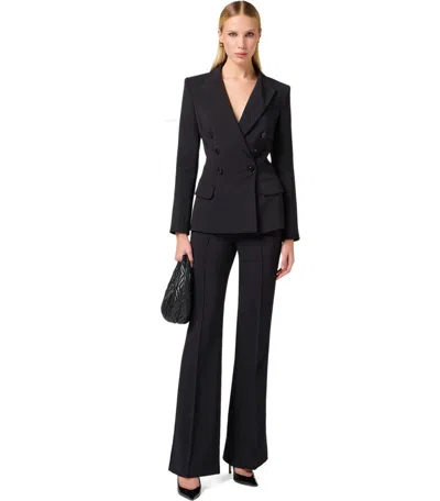 Elisabetta Franchi Double-breasted Jacket With Satin Details