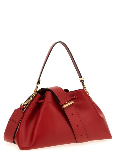 Jimmy Choo Bucket Bag In Red Color Leather