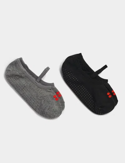 Sweaty Betty Womens Black Fb Pilates Stretch Organic Cotton-blend Socks Pack Of Two In Black Fb