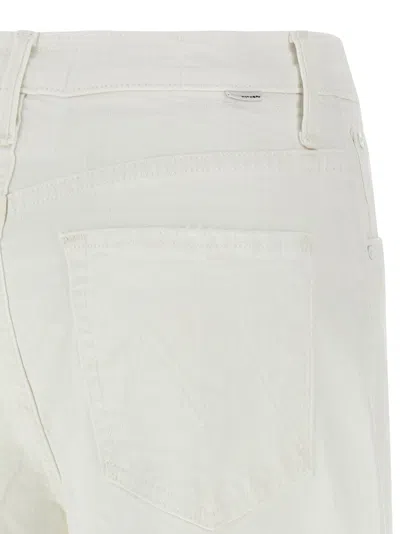 Mother Jeans The Dodger Sneak White