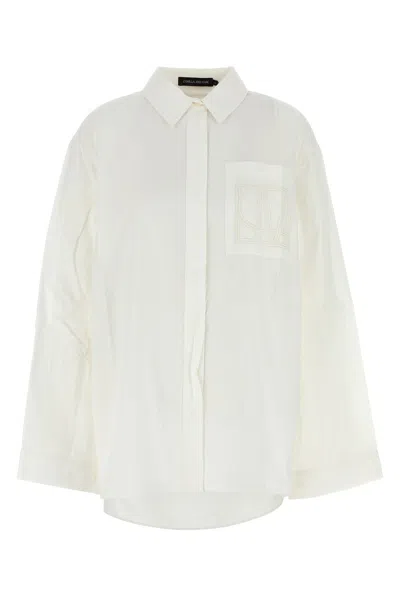 Camilla And Marc White Poplin Winslow Oversize Shirt In White