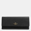 COACH soft wallet in textured embossed leather,52331