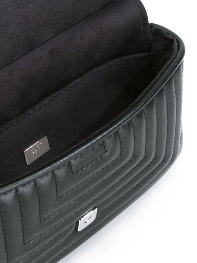 Shop Fendi Micro 'double Baguette' Crossbody Bag - Black