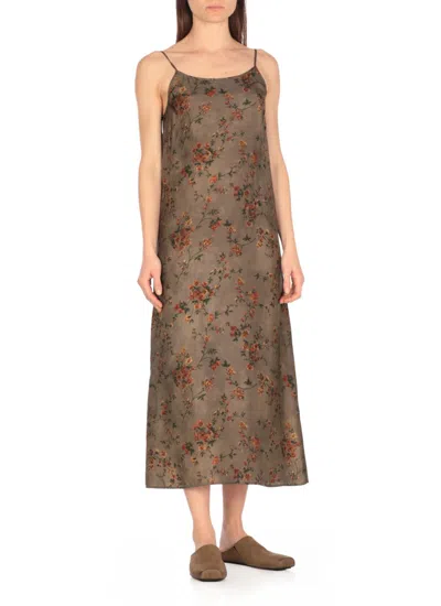 Uma Wang Anaya Dress Woman Grey In Green