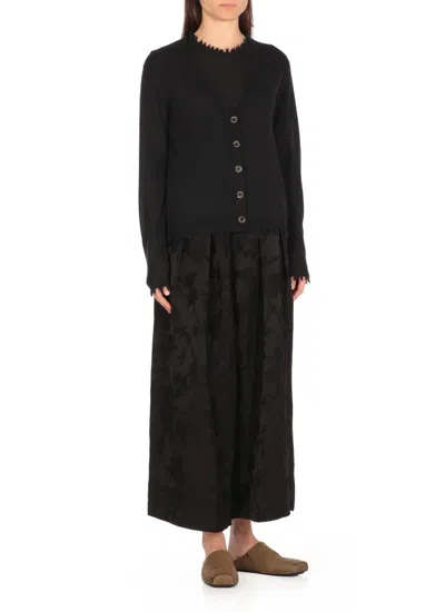 Uma Wang Cashmere Cardigan In Black