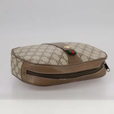 Pre-owned Gucci Gg Canvas Beige Canvas Clutch Bag ()