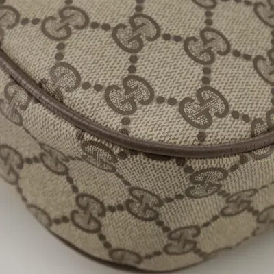 Pre-owned Gucci Gg Canvas Beige Canvas Clutch Bag ()