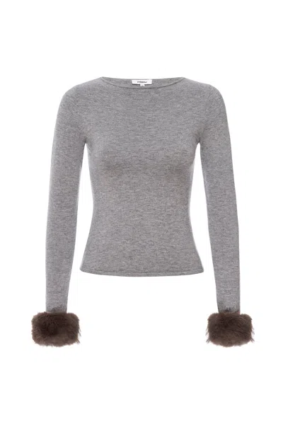 Ss25 Amelia Top In Grey