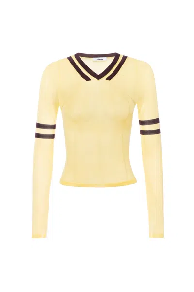 Ss25 Monica Top In Butter